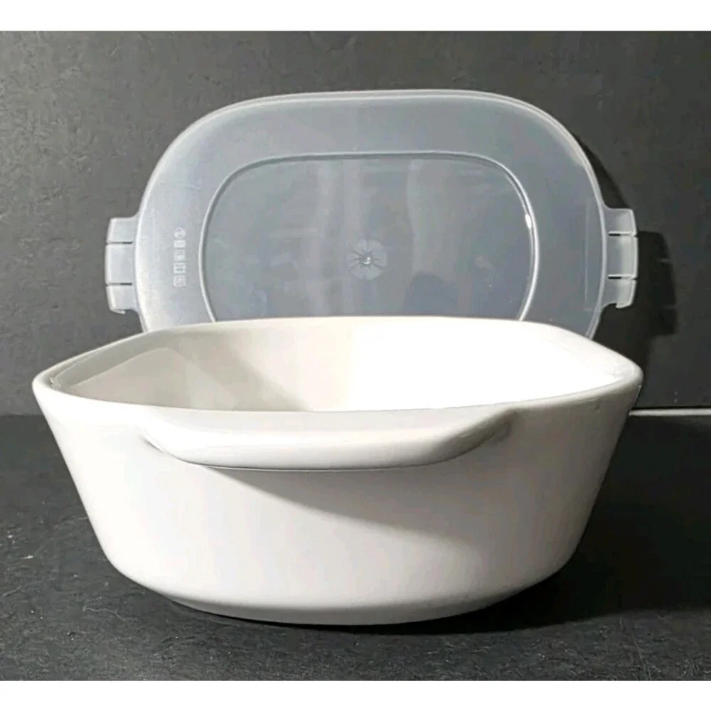 CorningWare 60th Anniversary Cornflower Blue Stoneware Casserole 1.5Qt & 20oz